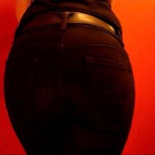 farting in tight black jeans