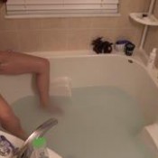 armpits legs and pussy shaving in bath lelu love