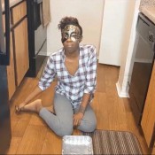 black girl - baking poo brownies - amateur mystress t