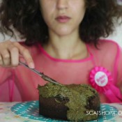 hand finishing my birthday cake ella dearest