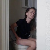 sexy teen poop and fart on toilet serenity rayne