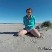 hotscatwife public beach bikini poop and taste