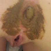 nerdy faery very dirty undies. desperate shitting