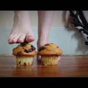 magdalena - squishing chocolate chip muffins with my feet hd