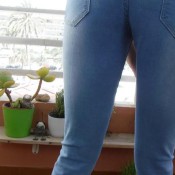 pissing in jeans when watering flowers hd lynli68