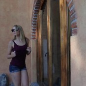 desperate to pee, but locked outside hd caireen fetish
