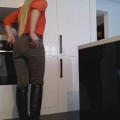 blonde haki jeans poopblondehakijeansmessyshit