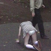 DiaperMess Daddy Nat Force 2 Crawl On Stage