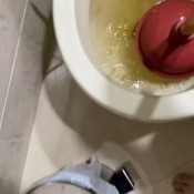 Zahia_dirty A Very Large Poop Clogged Toilet And Dirty Hands Zahia Dirty