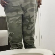 Rubberfindom Black Hottie Shitting Part1 Carmen Cruz