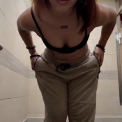Nicole Ally Public Toilet Poop 2