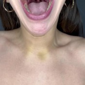 Goddess_misa Spit, Drool, Uvula And Tongue Playing