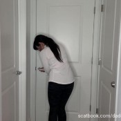 Daddaslilstar Baby Loses Control Of Her Bowels Messing In Front Of A Bathroom Door Is So Embarrassing