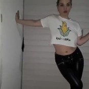 Xobunny3 Leather Pants Farts And A Bit Shit Xobunnyxox