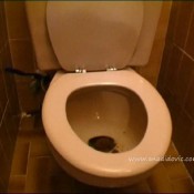 Ana Didovic Brown Gold In Brown Bathroom