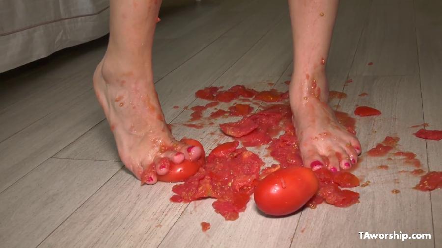 ambers tomato food foot fetish taworship