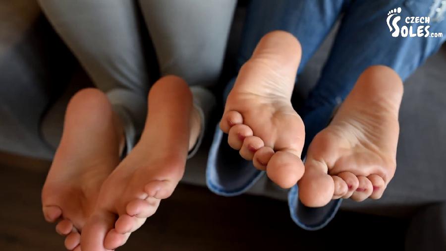 czech soles - sexy foot teasing by two friends