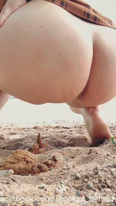 Brookes_behind Pooping At The Beach Brookes Behind
